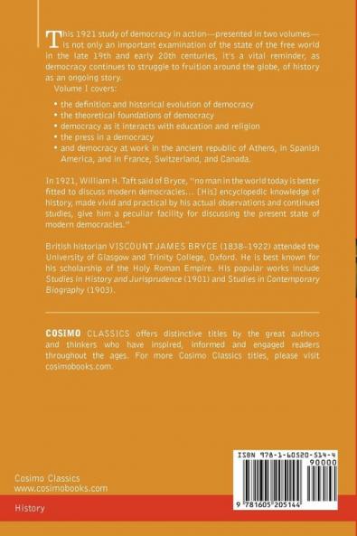 Modern Democracies - In Two Volumes Vol. I: 1