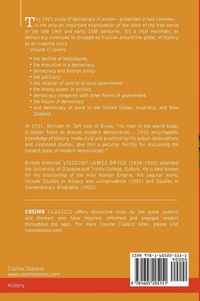 Modern Democracies - In Two Volumes Vol. II: 2