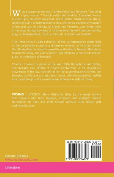 Letters of George Sand Vol. II (in Three Volumes)