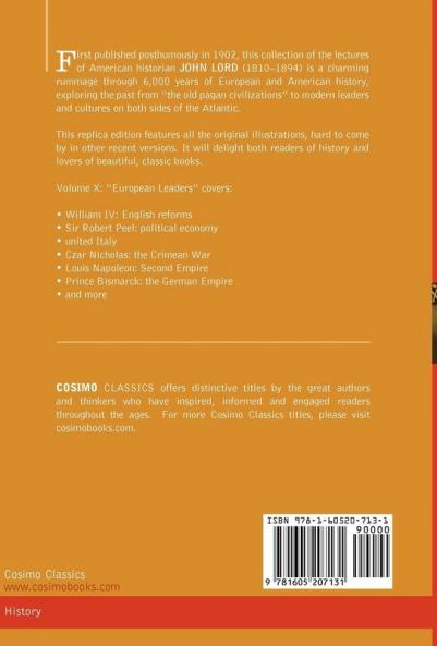 Beacon Lights of History Vol. X: European Leaders (in 15 Volumes)