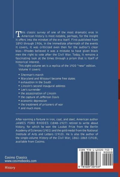 History of the United States: From the Compromise of 1850 to the Mckinley-bryan Campaign of 1896 (5)