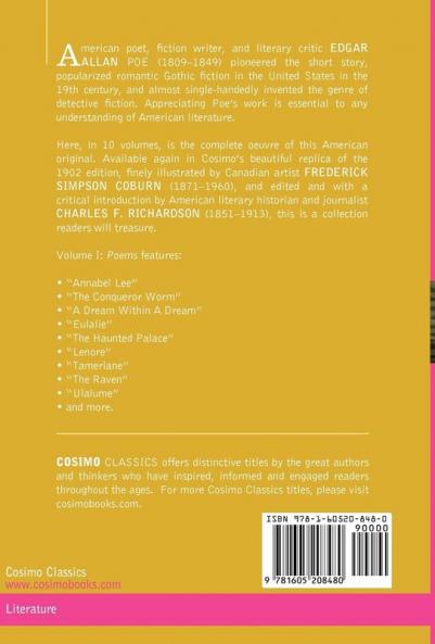 The Complete Works of Edgar Allan Poe Vol. I (in Ten Volumes): Poems