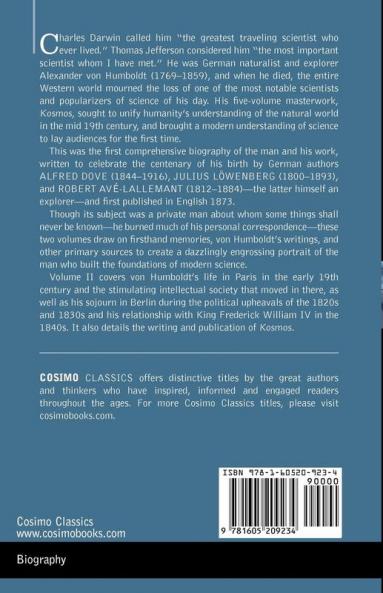 Life of Alexander Von Humboldt Vol. II (in Two Volumes): 2