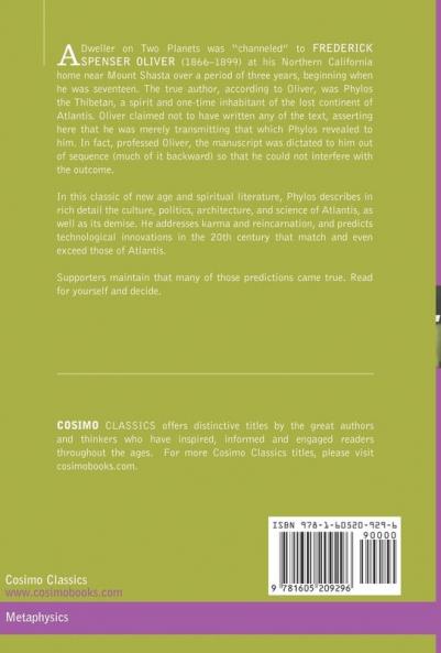 A Dweller on Two Planets: Or the Dividing of the Way