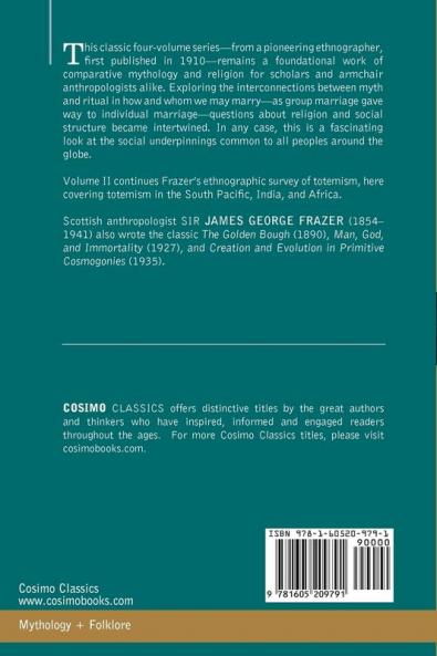 Totemism and Exogamy Vol. II (in Four Volumes)