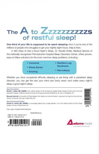 365 Ways to Get a Good Night's Sleep