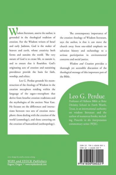 Wisdom & Creation: The Theology of Wisdom Literature