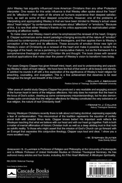 The Renewal of the Heart Is the Mission of the Church: Wesley's Heart Religion in the Twenty-First Century