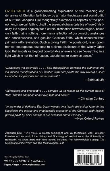 Living Faith (Jacques Ellul Legacy)