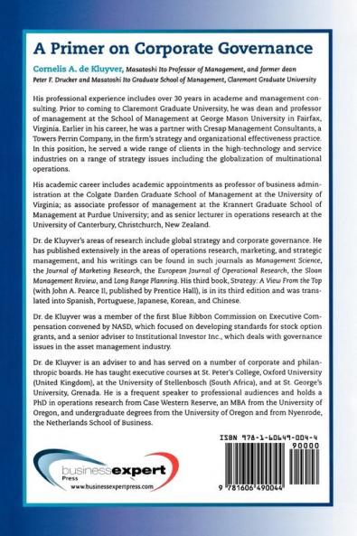 A Primer on Corporate Governance