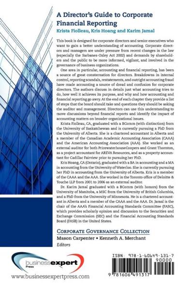 A Director's Guide to Corporate Financial Reporting