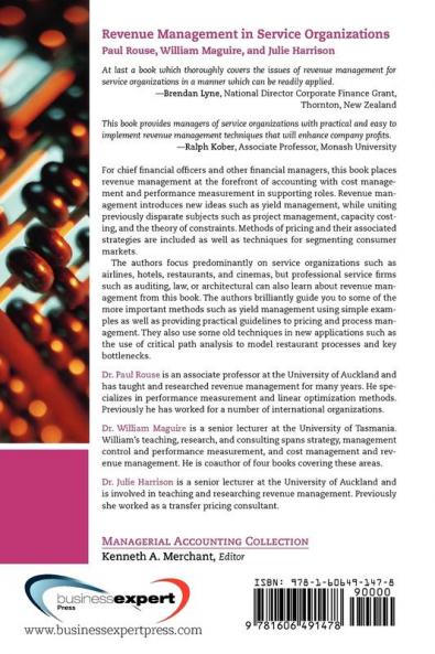 Revenue Management for Service Organizations