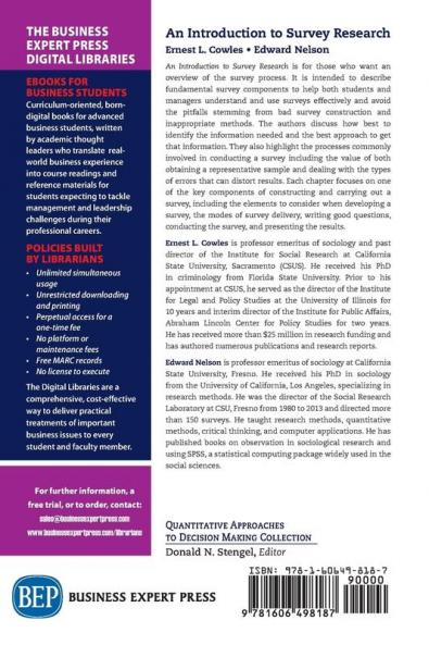 An Introduction to Survey Research