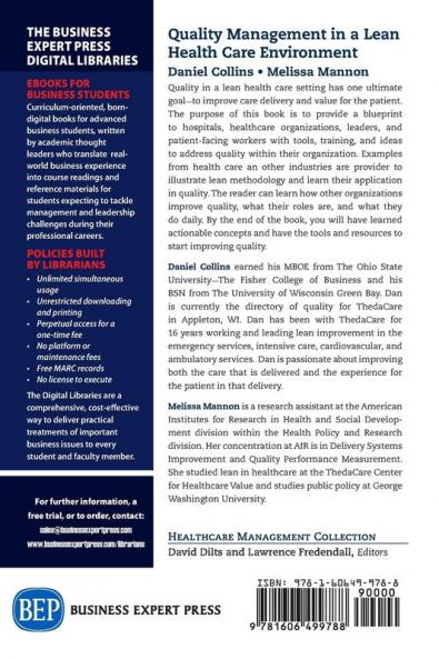 Quality Management in a Lean Health Care Environment