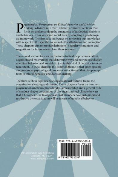 Psychological Perspectives on Ethical Behavior and Decision Making (PB)