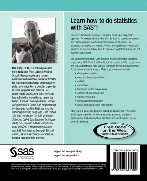 SAS Statistics by Example