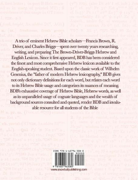 Brown-Driver-Briggs Hebrew and English Lexicon