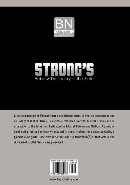 Strong's Hebrew Dictionary of the Bible (Strong's Dictionary)