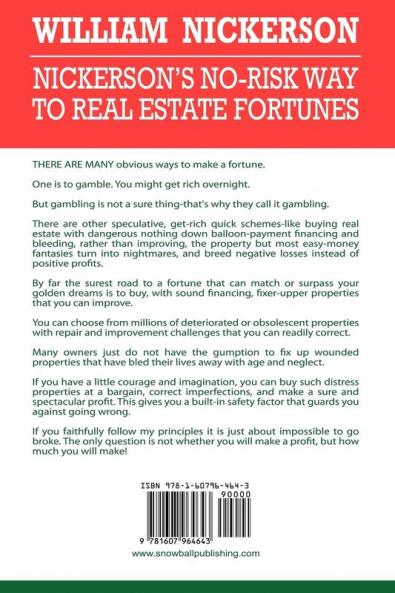 Nickerson's No-Risk Way to Real Estate Fortunes