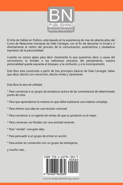 El Arte de Hablar En Publico