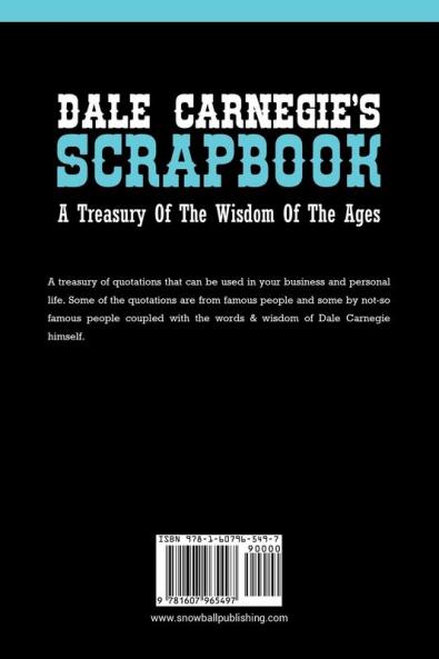 Dale Carnegie's Scrapbook: A Treasury Of The Wisdom Of The Ages