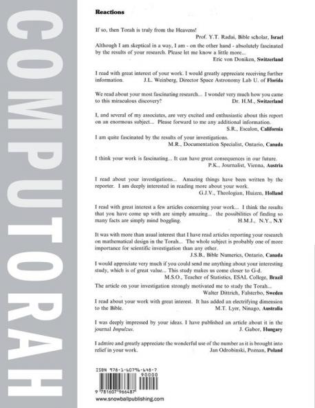 Computorah: Hidden Codes in the Torah