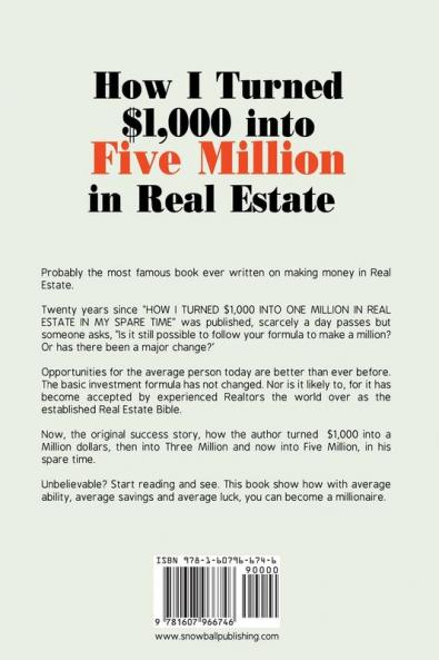 How I Turned $1000 Into Five Million in Real Estate in My Spare Time