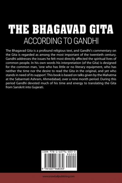 The Bhagavad Gita According to Gandhi