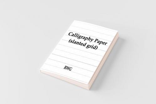 Calligraphy Paper (slanted grid)