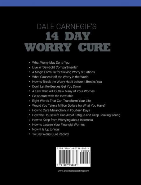 Dale Carnegie's 14 Day Worry Cure