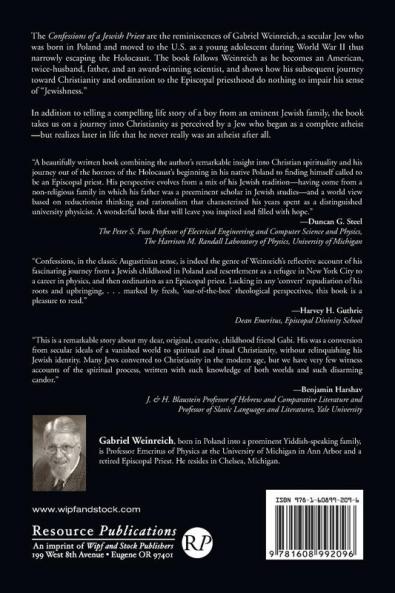 Confessions of a Jewish Priest: From Secular Jewish War Refugee to Physicist and Episcopal Clergyman
