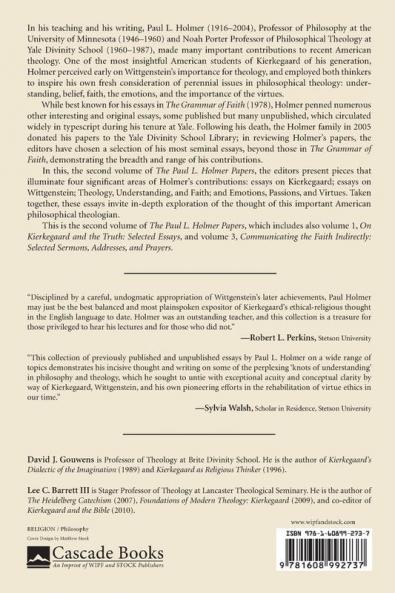 Thinking the Faith with Passion: Selected Essays: The Paul L. Holmer Papers: 2