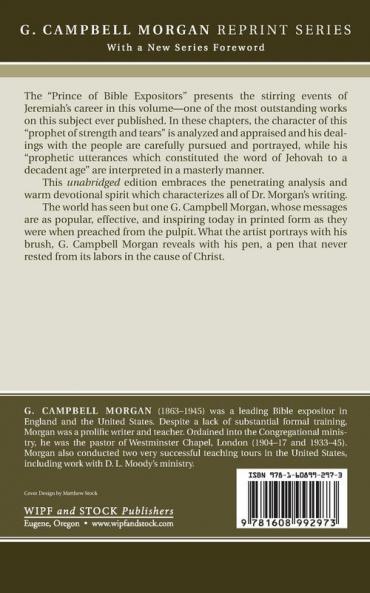Studies in the Prophecy of Jeremiah (G. Campbell Morgan Reprint)