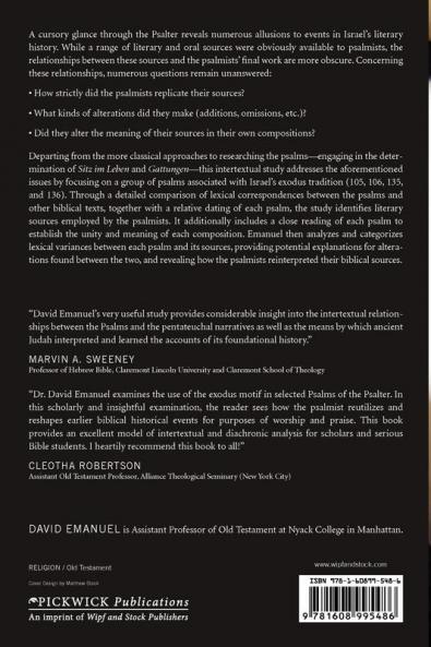 From Bards to Biblical Exegetes: A Close Reading and Intertextual Analysis of Selected Exodus Psalms
