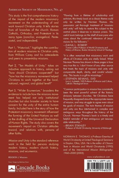 Missions and Unity: Lessons from History 1792-2010: 47 (American Society of Missiology)