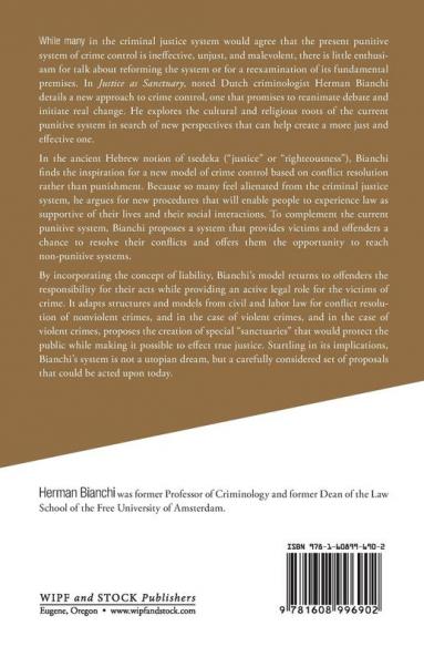 Justice as Sanctuary: Toward a New System of Crime Control (Restorative Justice Classics)