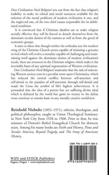Does Civilization Need Religion?