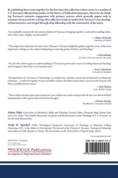 Divine Interpretation: Studies in Medieval and Modern Hermeneutics: 2 (Thomas F. Torrance: Collected Studies)