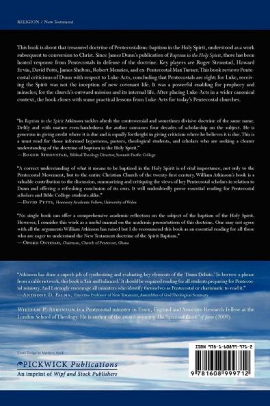 Baptism in the Spirit: Luke-Acts and the Dunn Debate