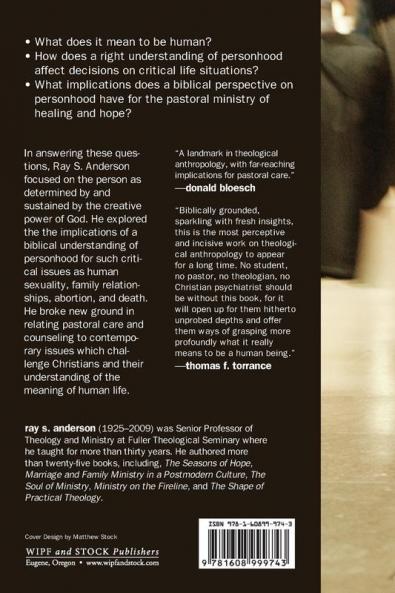On Being Human: Essays in Theological Anthropology (Ray S. Anderson Collection)