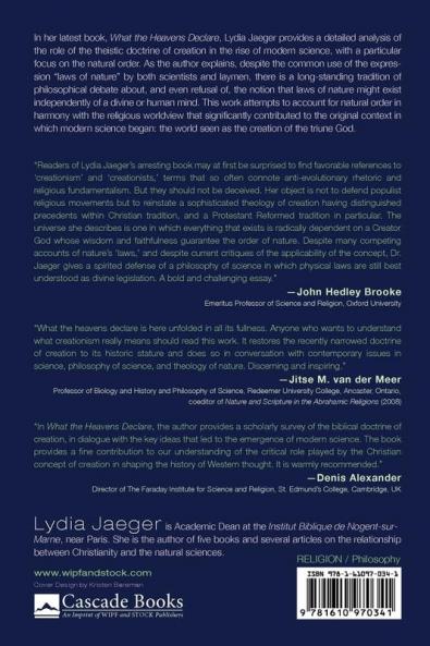 What the Heavens Declare: Science in the Light of Creation