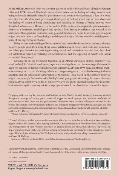 No Shame in Wesley's Gospel: a Twenty-first Century Pastoral Theology