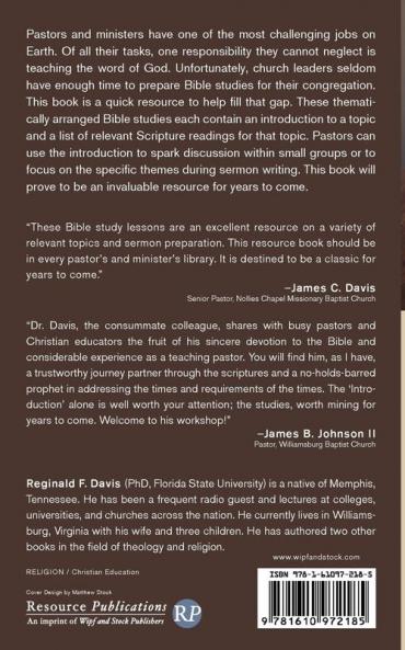 Bible Study for Busy Pastors and Ministers: Ready-made Lessons to Transform Members into Disciples and an Audience into an Army