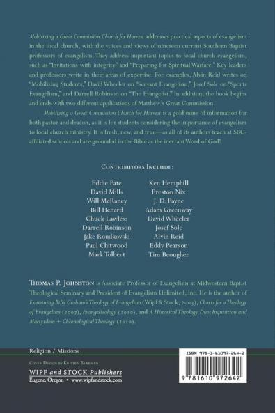Mobilizing a Great Commission Church for Harvest: Voices and Views from the Southern Baptist Professors of Evangelism Fellowship