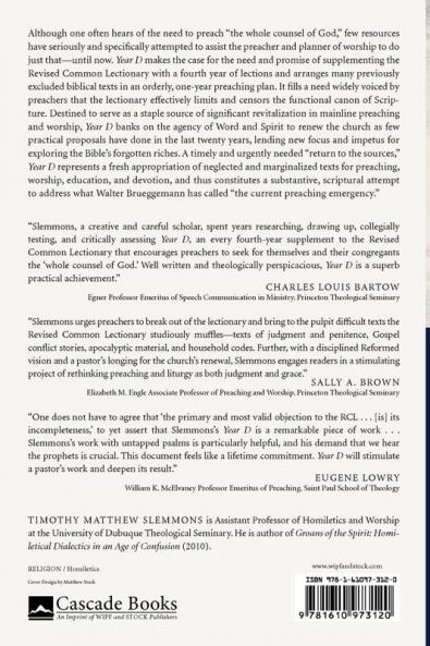 Year D: A Quadrennial Supplement to the Revised Common Lectionary