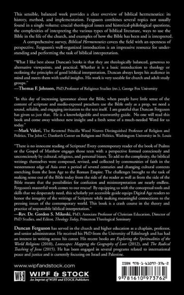 Biblical Hermeneutics: An Introduction