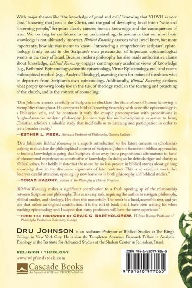 Biblical Knowing: A Scriptural Epistemology of Error