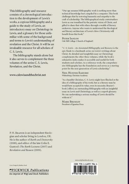C.S. Lewis: An Annotated Bibliography and Resource: 4 (C. S. Lewis: Revelation and the Christ)