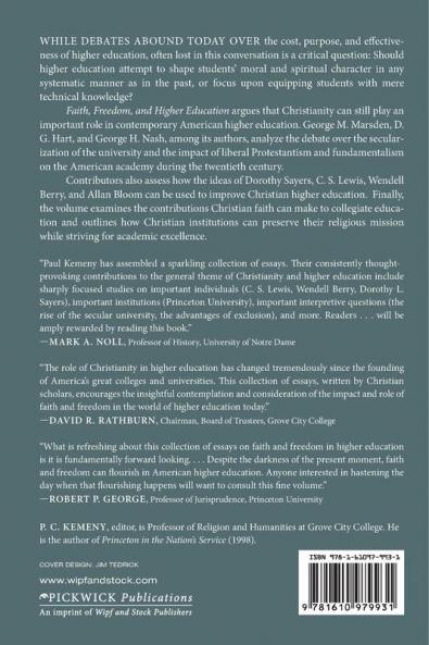 Faith Freedom and Higher Education