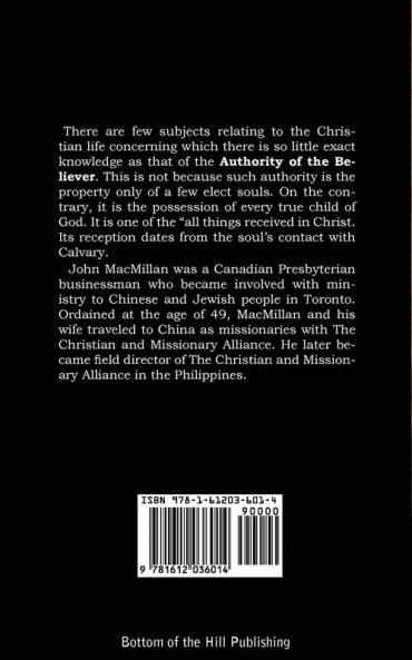 The Authority of the Believer Principles Set Forth in the Epistle to the Ephesians